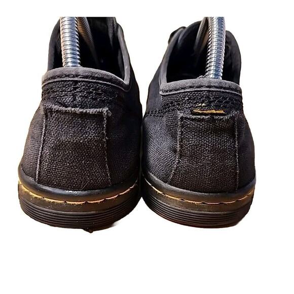 Doc Dr. Martens Black Canvas Soho Three Eye Lace Up Shoe Women's Sz 9 Sneakers - Picture 4 of 6